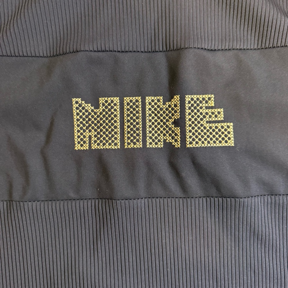 Nike Midnight Navy Long Sleeve Dri-Fit Ribbed Active Top NWOT - Picture 4 of 6